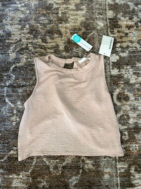 Heatherly beige Sleeveless Twist Front Top size small Stitch Fix